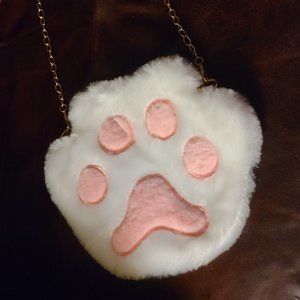NEW Furry Paw Print Bag